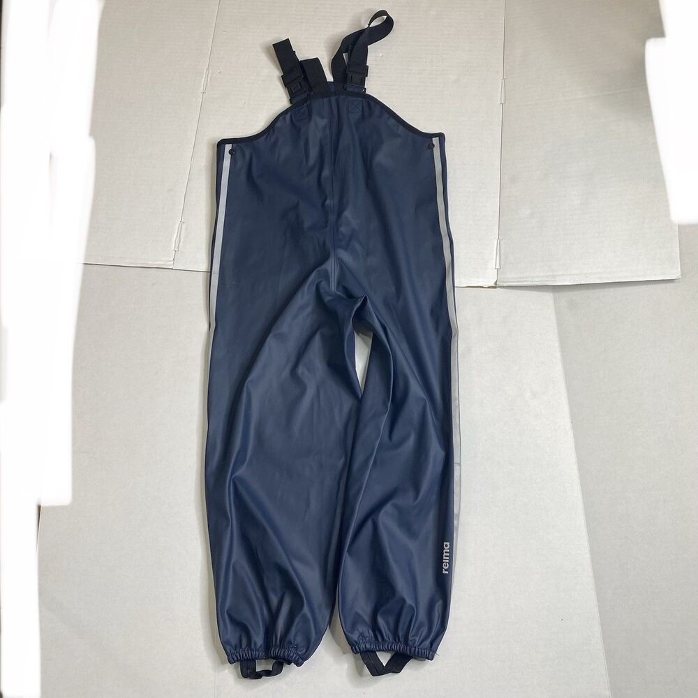 Reima Kids Navy Blue Rain Pants Overalls 122 CM/ 7Y Unisex Girl Boy EUC